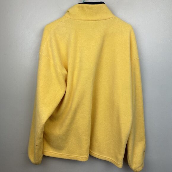 Andy's‎ Fleece Pullover Men's L Yellow full zip San Francisco 90s y2k VTG - Picture 5 of 9